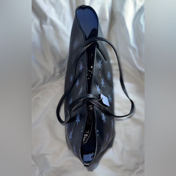 COACH NAVY BLUE / STARS TOTE - Picture 7 of 14